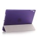 Luxury Ultra-Slim Transparent Plastic And PU Leather Smart Cover With Wake / Sleep Function for iPad Pro 9.7 inch - Purple