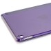 Luxury Ultra-Slim Transparent Plastic And PU Leather Smart Cover With Wake / Sleep Function for iPad Pro 9.7 inch - Purple