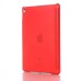 Luxury Ultra-Slim Transparent Plastic And PU Leather Smart Cover With Wake / Sleep Function for iPad Pro 9.7 inch - Red