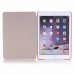 Luxury Ultra-Slim Transparent Plastic And PU Leather Smart Cover With Wake / Sleep Function for iPad Pro 9.7 inch - Red