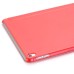 Luxury Ultra-Slim Transparent Plastic And PU Leather Smart Cover With Wake / Sleep Function for iPad Pro 9.7 inch - Red