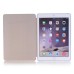 Luxury Ultra-Slim Transparent Plastic And PU Leather Smart Cover With Wake / Sleep Function for iPad Pro 9.7 inch - White