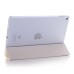 Luxury Ultra-Slim Transparent Plastic And PU Leather Smart Cover With Wake / Sleep Function for iPad Pro 9.7 inch - White