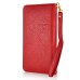 Luxury Wallet Card Holder Flip PU Leather Magnetic Closure Bag Pouch Case Cover For iPhone 6 Plus Samsung Galaxy Note 2 / 3 / 4 - Red