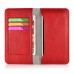 Luxury Wallet Card Holder Flip PU Leather Magnetic Closure Bag Pouch Case Cover For iPhone 6 Plus Samsung Galaxy Note 2 / 3 / 4 - Red