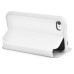 Luxury Window View Drawing Lines Flip Stand PU Leather Case for iPhone 4 iPhone 4S - White