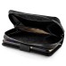 Luxury Zipper Wallet PU Leather Bag Pouch With Magnetic Plastic Hard Back Case For Samsung Galaxy S6 G920 - Black