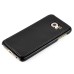 Luxury Zipper Wallet PU Leather Bag Pouch With Magnetic Plastic Hard Back Case For Samsung Galaxy S6 G920 - Black