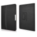 Lychee Grain Folded PU Leather Flip Stand Case for iPad Air (iPad 5) - Black