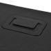 Lychee Grain Folded PU Leather Flip Stand Case for iPad Air (iPad 5) - Black