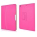 Lychee Grain Folded PU Leather Flip Stand Case for iPad Air (iPad 5) - Magenta