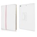 Lychee Grain Folded PU Leather Flip Stand Case for iPad Air (iPad 5) - White