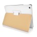 Lychee Grain Folded PU Leather Flip Stand Case for iPad Air (iPad 5) - White