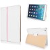 Lychee Grain Folded PU Leather Flip Stand Case for iPad Air (iPad 5) - White