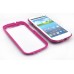 Macho Silicone Case with Magenta  Plastic Stent for Samsung Galaxy S3 i9300