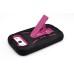 Macho Silicone Case with Magenta  Plastic Stent for Samsung Galaxy S3 i9300