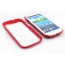 Macho Silicone Case with Red  Plastic Stent for Samsung Galaxy S3 i9300