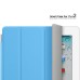 Magnetic Folding Folio Leather Smart Cover With Wake Sleep For iPad 2 / 3 / 4 - Blue