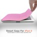 Magnetic Folding Folio Leather Smart Cover With Wake Sleep For iPad 2 / 3 / 4 - Pink