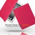 Magnetic Folding Folio Leather Smart Cover With Wake Sleep For iPad 2 / 3 / 4 - Red