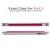 Magnetic Folding Folio Leather Smart Cover With Wake Sleep For iPad 2 / 3 / 4 - Red