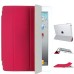 Magnetic Folding Folio Leather Smart Cover With Wake Sleep For iPad 2 / 3 / 4 - Red