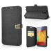 Magnetic Folio PU Leather Stand Case with Card Slot Holder for Samsung Galaxy Note 3 - Black