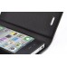 Map Wallet Style Leather Case Cover For iPhone 4S - Grey