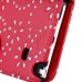 Maple Leaf Glittering Flower Pattern Magnetic Folio Leather Case with Card Slot for Samsung Galaxy Note 4 - Red