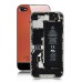 Mashup - iPhone 4S Metal Back Cover With Black Glass Bottom - Orange