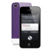 Mashup - iPhone 4S Metal Back Cover With White Glass Bottom - Purple