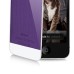 Mashup - iPhone 4S Metal Back Cover With White Glass Bottom - Purple