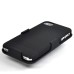 Matte Hard Case + Belt Clip Swivel Holster for iPhone 4 (Verizon, AT&T, iPhone 4S) - Black