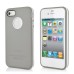 Matte White Circle TPU and PC Bumper Case Cover for iPhone 4 iPhone 4S - Black