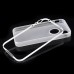 Matte White Circle TPU and PC Bumper Case Cover for iPhone 4 iPhone 4S - White