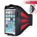 Mesh Design Sports Armband For iPhone 6 Plus - Red