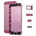 Metal Back Cover Housing Assembly With Middle Frame Bezzel For iPhone 5 - Magenta