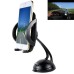 Metal Goose neck 360° Rotating Universal Car Suction Holder - Black