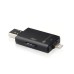 Micro SD TF Memory Card Reader USB i-Flash Drive For iPad Air iPhone 5 5S 6 Plus - Black