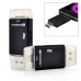 Micro SD TF Memory Card Reader USB i-Flash Drive For iPad Air iPhone 5 5S 6 Plus - Black