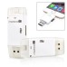 Micro SD TF Memory Card Reader USB i-Flash Drive For iPad Air iPhone 5 5S 6 Plus - White