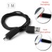 Micro USB 2.0 Sync Data Transmission and Charging Cable with LED Light - Black