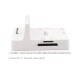 Micro USB 5-Pin Sync And Charge Dock Station Cradle With USB 2.0 Card Reader For Samsung Galaxy S4 i9500 / S3 i9300 - White