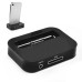 Mini Docking Station Adapter for iPhone 4 iPod Touch 4 iPod Nano 6 - Matte Black