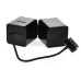 Mini Portable External Loudspeaker 30-Pin USB Cable For iPhone 4 / 4S - Black