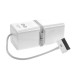 Mini Portable External Loudspeaker 30-Pin USB Cable For iPhone 4 / 4S - White