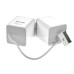 Mini Portable External Loudspeaker 30-Pin USB Cable For iPhone 4 / 4S - White