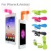 Multicolor 2 in 1 Portable Travel Mini USB Fan for iPhone & Android Smart Phone - Pink