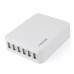 Multifunctional Portable 6-Port USB Charger Power for All Smartphone and Tablet - US Plug