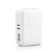 Multifunctional USB Travel Charger For iPad iPhone iPod Samsung BlackBerry - White